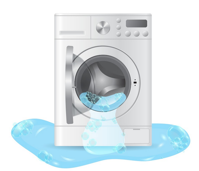 a washing machine leaking water